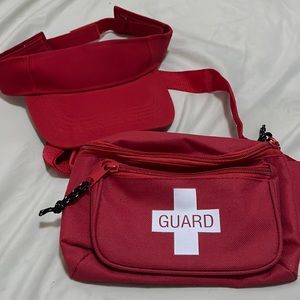 Lifeguard Visor and Fannypack Set